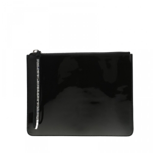 Giuseppe Zanotti Black Patent Leather Mergery Clutch