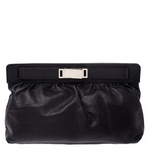 Giuseppe Zanotti Black Leather Clutch