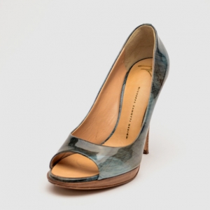 Pre Owned Giuseppe Zanotti Taz 100 Plato Sand Peep Toe Pumps Size 39