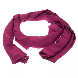 Givenchy Pink Floral Silk Jacquard Scarf