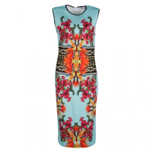 Givenchy Floral Printed Knit Sleeveless Bodycon Dress M