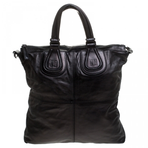 Pre Owned Givenchy Black Leather Nightingale Shoulder Bag