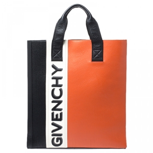 Pre Owned Givenchy Tricolor Mc3 Leather Tote 