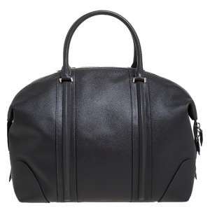 Givenchy Grey Leather Weekender Bag