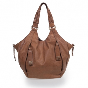 Pre Owned Givenchy Brown Monogram Leather Hobo