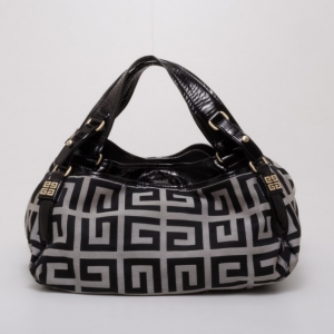Pre Owned Givenchy Monogram Canvas Logo Hobo
