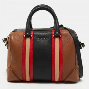 Pre Owned Givenchy Multicolor Leather Lucrezia Boston Bag