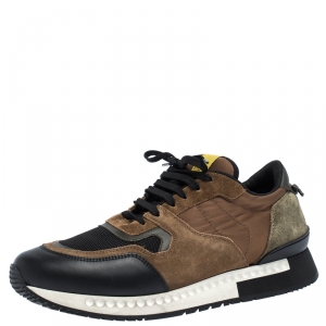 Givenchy Multicolor Leather, Suede, And Mesh Runner Active Low Sneakers Size 43