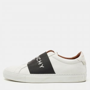 Pre Owned Givenchy White Leather Urban Street Low Top Sneakers Size 38