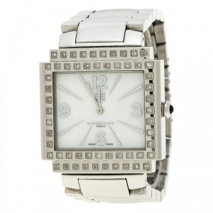 Givenchy White Mother of Pearl Stainless Steel New Apsaras Women's Wristwatch 35 mm