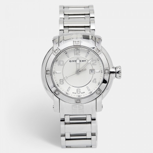 Givenchy White Stainless Steel Diamond GV.5202L Women's Wristwatch 36 mm