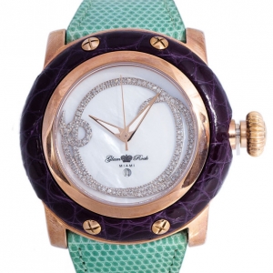 Glam Rock White Gold-Plated Steel Miami GR10529 Women's Wristwatch 46MM