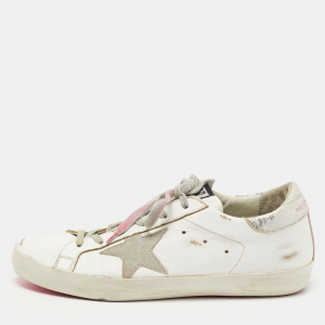 Golden Goose white Leather Skate Superstar Sneakers Size 39