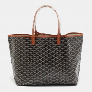 Goyard Brown Goyardine Coated Canvas and Leather Saint Louis PM Tote