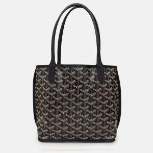 مملوكة مسبقًا Goyard Black Goyardine Anjou Mini with Pouch