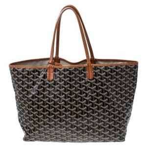 Goyard Brown Goyardine Coated Canvas St. Louis PM Tote