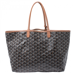 Goyard Brown Goyardine Coated Canvas St. Louis PM Tote