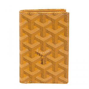 Goyard Orange Goyardine Coated Canvas St. Marc Bifold Card Holder 