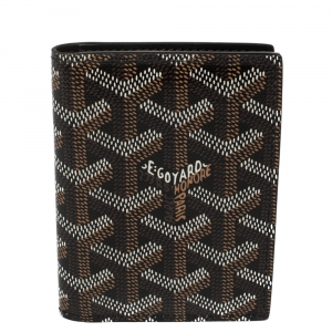 Goyard Black Goyardine Coated Canvas Bi Fold Wallet