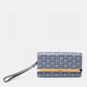 Goyard Grey Coated Canvas and Leather Mini Monte Carlo Phone Case