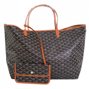 Goyard Black Canvas Saint Louis Tote GM
