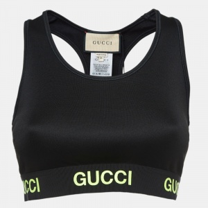 Gucci Black Jersey Sports Bra XS