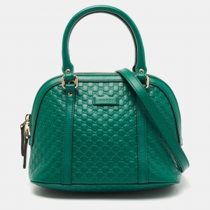 Gucci Green Microguccissima Leather Mini Dome Bag