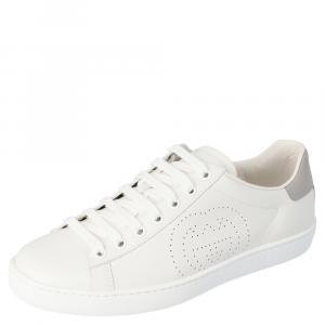 مملوكة مسبقًا Gucci White Ace Sneakers Size 38
