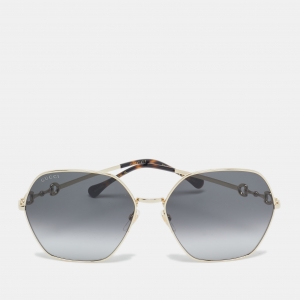 Gucci Black Gradient GG1335S Horsebit Square Sunglasses