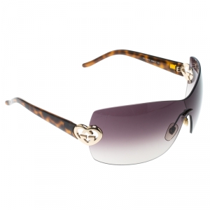 Pre Owned Gucci Honey Gold/ Brown Gradient GG4200/S Shield Sunglasses