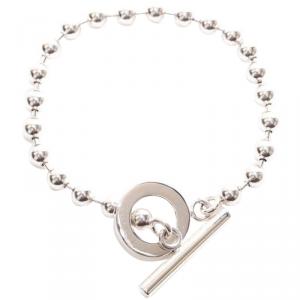 مملوكة مسبقًا Gucci Ball Chain Sterling Silver Charm Soft Bracelet