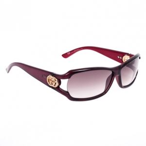 Pre Owned Gucci Purple Rectangle 'GG' Woman Sunglasses