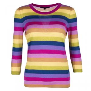 Gucci Multicolor Striped Cashmere Sweater M