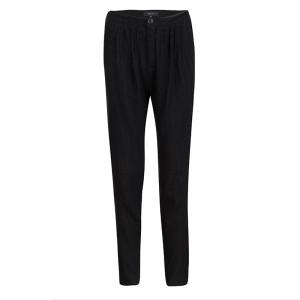 Gucci Black Patterned Jacquard Silk Trousers S