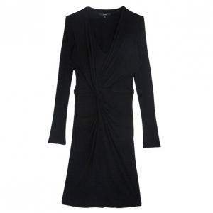 Pre Owned Gucci Long Sleeve Knot Dress L