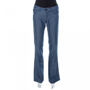 Gucci Blue Medium Wash Denim 70s Flared Jeans S