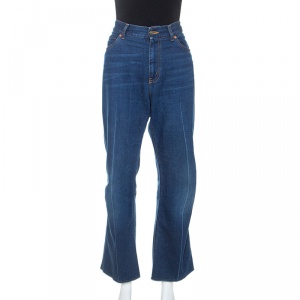 Gucci Blue Medium Wash Denim Flared Jeans XL