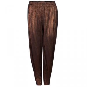 Pre Owned Gucci Bronze Trousers S/M