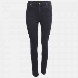 Gucci Black Stretch Denim High Waist Skinny Jeans M Waist 28"