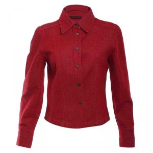 Gucci Red Denim Jacket S