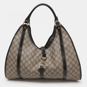 مملوكة مسبقًا Gucci Beige/Brown GG Supreme Canvas and Leather Joy Shoulder Bag