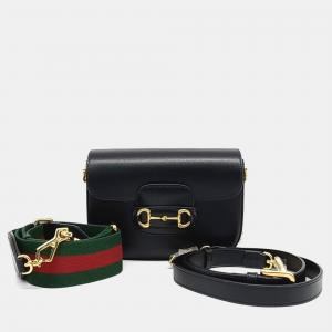Gucci Black Leather Horsebit 1955 Mini Bag