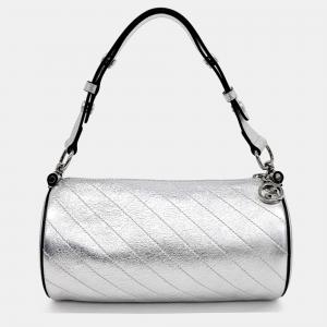 Gucci Silver Leather Blondie Small Shoulder Bag