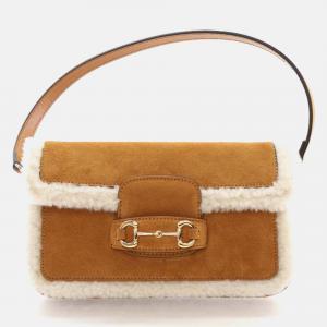 Gucci Mini Suede Horsebit Shoulder Bag
