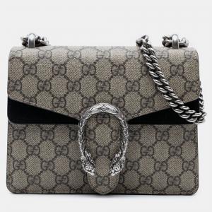 Pre Owned Gucci Beige Small GG Supreme Dionysus Crossbody