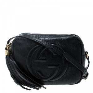 Pre Owned حقيبة كتف غوتشي سوهو ديسكو صغيرة جلد لامع أرجوانية