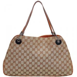 Gucci Brown Jacquard GG Eclipse Tote Bag