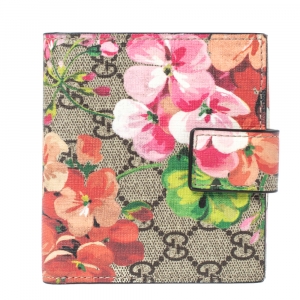 Gucci Multicolor Blooms GG Canvas French Flap Wallet