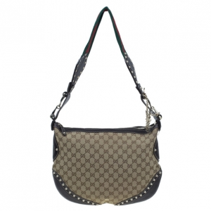 مملوكة مسبقًا حقيبة غوتشي ’بيلهام’ كانفاس بني للكتف