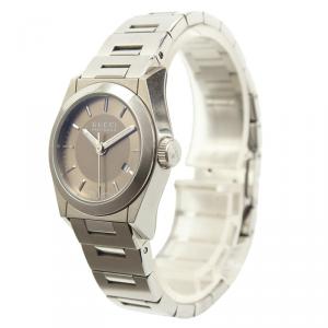 Gucci Brown Stainless Steel Pantheon Women's Wristwatch 25MM